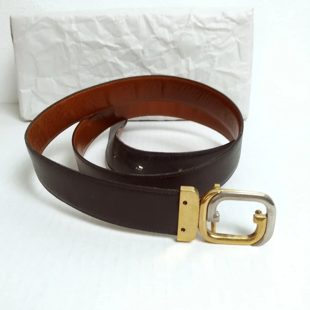 Gucci Belt Made In Italy Women's Belt Size 29 - 100/40 Black/Brown - Picture 1 of 17